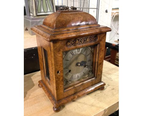 BURR ELM MANTLE CLOCK