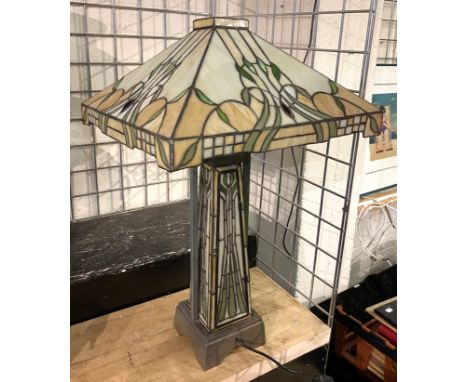 ART DECO STYLE TIFFANY TABLE LAMP - 68CMS (H)