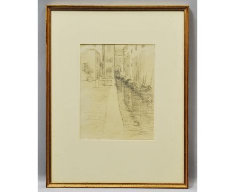 Tim Rukavina, American b.1954- Venice; pencil, signed, 25.1x19.6cm: together with another pencil drawing by the same hand, de