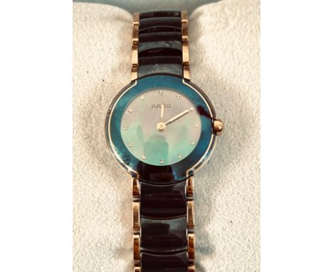 RADO COUPOLE CERAMICA LADIES WRISTWATCH, SWITZERLAND, NAVY BLUE, CERTIFICATE INCLUDED