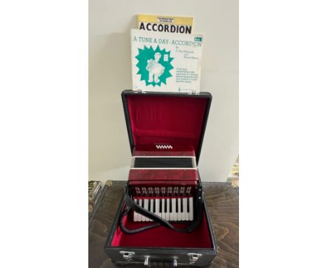 PIANO ACCORDION WITHIN ORIGINAL CASE, CIRCA 2000