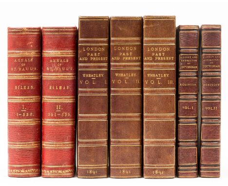 London.- Robinson (William) The History and Antiquities of the Parish of Tottenham, 2 vol., engraved frontispieces, 35 plates