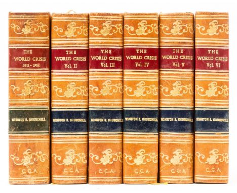 Churchill (Sir Winston Spencer) The World Crisis, 6 vol., mixed edition, vol.1 first American edition, others second American