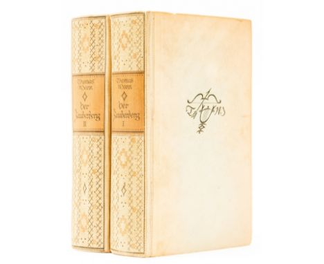 Mann (Thomas) Der Zauberberg. [The Magic Mountain], 2 vol., first edition, vol. 2 with splitting to gutter after final leaf o