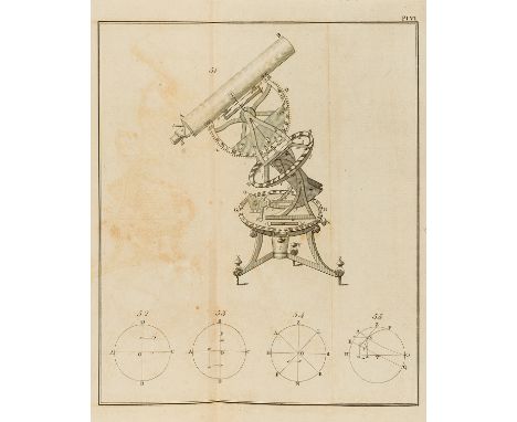 Astronomy.- Vince (Samuel) A Treatise on Practical Astronomy, first edition, 8 folding engraved plates, occasional light brow