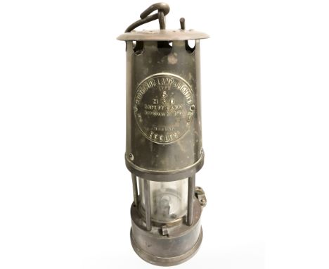 An Eccles Protector Type 6 miners safety lamp.
