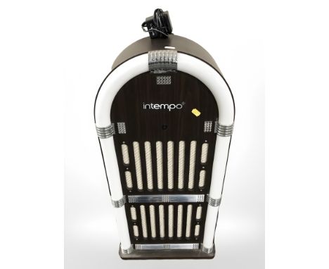 An Intempo bluetooth jukebox. (no lead)