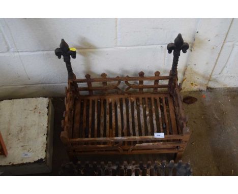 Vintage cast fire grate