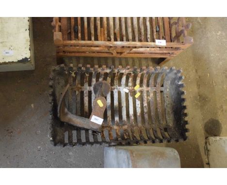 Vintage cast fire grate and cobblers last