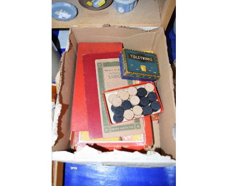 Quantity of 20th Century games to include Ludo, Draughts, Tiddly Winks etc