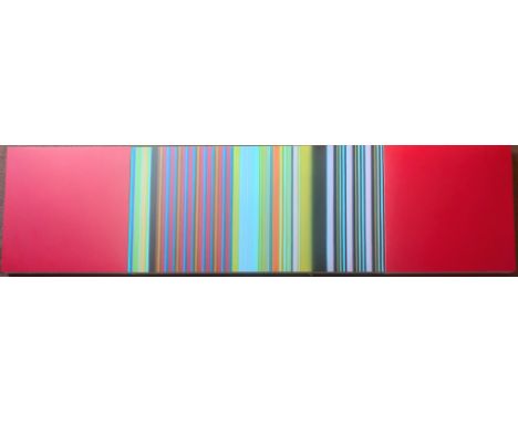 Tim Bavington (b.1966), I Believe in a Thing Called Love 2, triptych acrylic on canvas over panel, signed and titled in marke