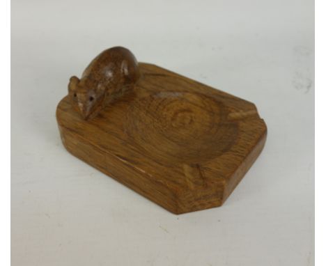 Yorkshire oak - 'Mouseman' ashtray by Robert Thompson of Kilburn Condition Report Click here for further images, condition, a