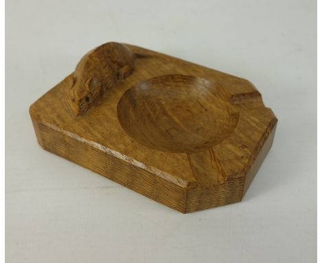 Yorkshire oak - 'Mouseman' circa. 1970's ashtray by Robert Thompson of Kilburn Condition Report Click here for further images