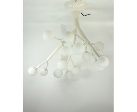 Claire Norcross - AKIKO, sculptural ceiling lamp, for Habitat H47cm  (with spare glass spheres) 