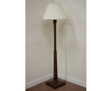 Art Deco mahogany standard lamp Condition Report Click here for further images, condition, auction times & delivery costs
