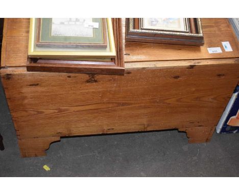 A pine coffer/commode