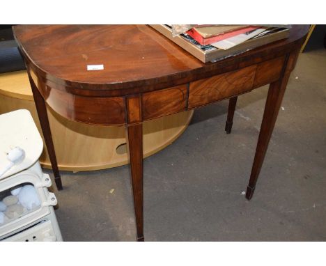 Mahogany fold-over card table