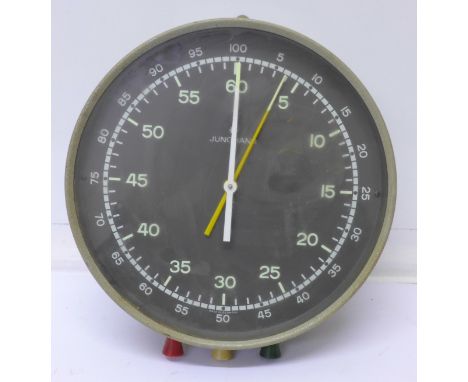 A Junghans wall timing clock