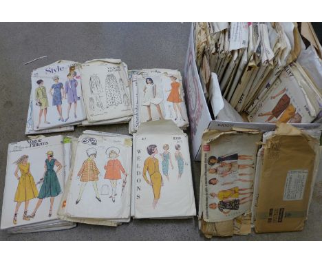 A collection of vintage Simplicity sewing patterns