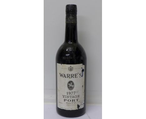 One bottle of Warre's 1977 vintage Port