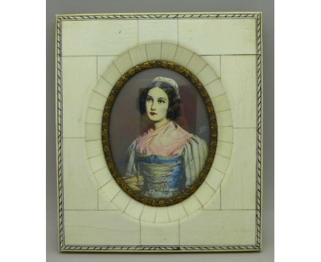 A modern portrait picture, frame 14.5cm x 12.5cm