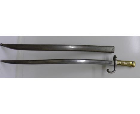 A French bayonet with scabbard, C29479