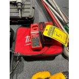 (1) Milwaukee Case, (1) Milwaukee M12/M18 Charger, Catalog No. 48-59-1812, (1) Milwaukee M12 Charger
