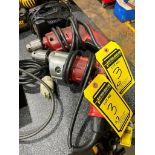 (2) Milwaukee 1/2" Magnum Hole Shooters, Catalog No. 023-1, 120 V, (1) Milwaukee 3/8" Hole Shooter,