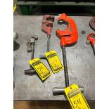 (3) Pipe Cutters; (1) No. 1 Barnes, (1) No. 2 Superior, 1/8" to 2", (1) Ridgid No. 4-S Heavy Duty, 2