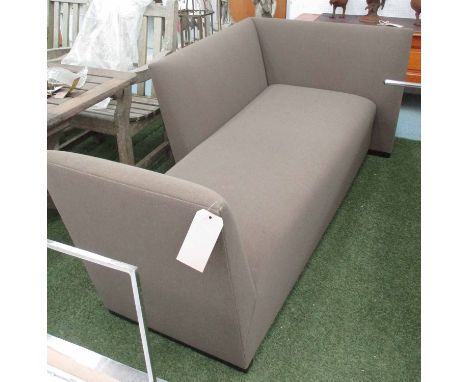 DONGIA SOFA/DAY BED, of asymmetric form, 212cm L x 78cm H x 102cm. (with faults)