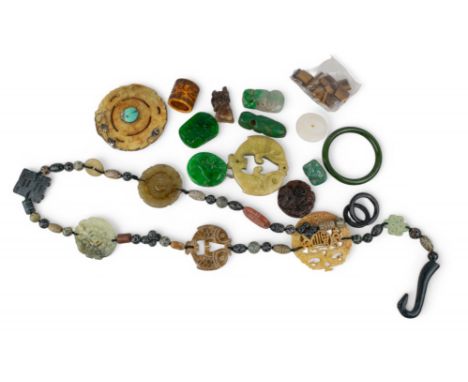 Chinese A collection of jade and hardstone ornaments  To be sold without reserve 