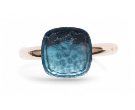 Pomellato An 18 carat gold and blue topaz dress ring  Ring size: I Weight: Approximately 8.31 grams 