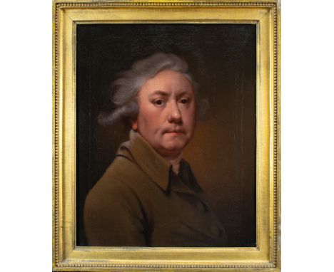 Attributed to Joseph Wright of Derby (English, 1734-1797) Self Portrait aged 59&nbsp; Oil on canvas&nbsp; This outstandingly 