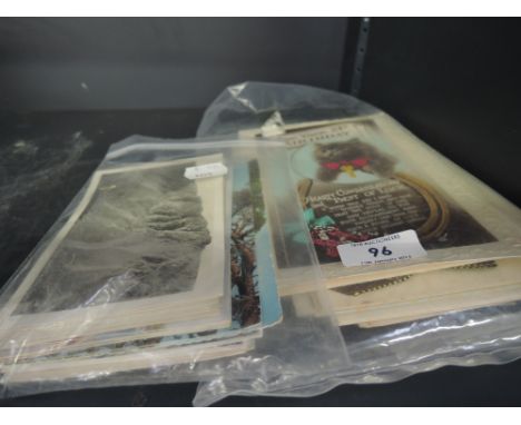 A selection of vintage postcards including Lake District interest and greetings cards