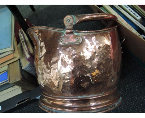 A copper coal helmet