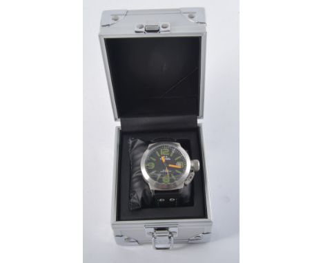 Gentlemans TW Steel wrist watch, 100 metre water resistant, limited edition in The Northampton Saints Colours, season 2014, n