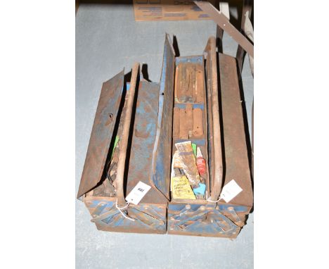 Two tool boxes with contents.