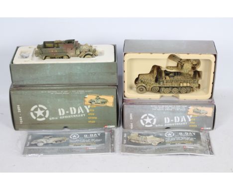 Corgi - Two boxed Limited Edition diecast 1:50 scale military vehicles from Corgi's 'D-Day 60th Anniversary' series. Lot cons