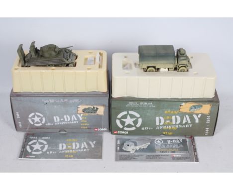 Corgi - Two boxed Limited Edition diecast 1:50 scale military vehicles from Corgi's 'D-Day 60th Anniversary' series. Lot cons