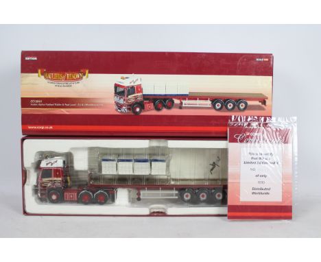 Corgi - Hauliers Of Renown - A limited edition 1:50 scale Foden Alpha Flatbed Trailer &amp; peat load in Monkhouse livery num