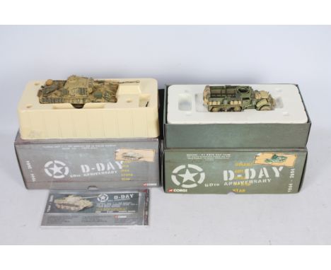 Corgi - Two boxed Limited Edition diecast 1:50 scale military vehicles from Corgi's 'D-Day 60th Anniversary' series. Lot cons