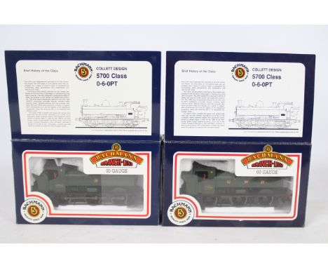 Bachmann - a set of two 0-6-0PT - 'Collett Design' models. A boxed OO Gauge Class 8700 - 0-6-0PT - Tank engine - Op. No.7760 