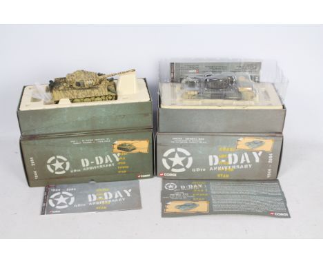 Corgi - Two boxed Limited Edition diecast 1:50 scale military vehicles from Corgi's 'D-Day 60th Anniversary' series. Lot cons