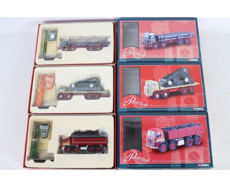 Corgi - Three boxed Limited Edition diecast 1:50 scale model trucks from the Corgi 'Passage of Time' series. Lot consists of 