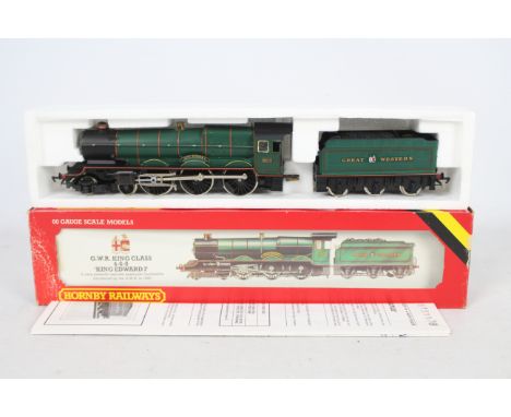 Hornby - A boxed OO Gauge King Class - 4-6-0 - Steam Locomotive and tender - #R.078 - Op. No.9643  GWR Livery 'King Edward I'