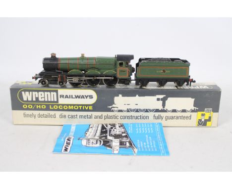 Wrenn - A boxed Wrenn OO gauge W2221 4-6-0 Steam Locomotive and Tender Op.No.4075  'Cardiff Castle' in BR green livery. The m