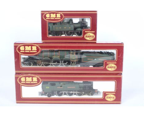 Airfix - Set of three models - Collett Class 14XX - 0-4-2T - Tank Engine - Op. No.1466 GWR Livery. Castle Class - 4-6-0 - Ste