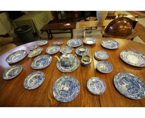 Quantity of Spode blue &amp; white Italian