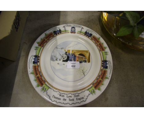 Wedgwood Thomas The Tank Engine Happy Christmas plate 1984