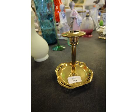 Patent brass candlestick